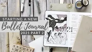 Plan With Me || Starting a new Bullet Journal || 2021 Mid-Year Setup
