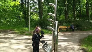Прогулка по парку / Польша / Park Siemiradzkiego / Gorzów Wielkopolski / Polska / Видео для детей