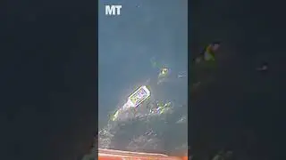 Watch the Coast Guard rescue a diver that drifted away from his boat while 75 miles offshore