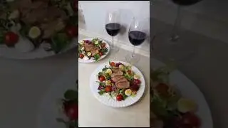ТЁПЛЫЙ САЛАТ С УТИНОЙ ГРУДКОЙ. Готовь сам, как в ресторане! #салат #рецептсалата #рецепты