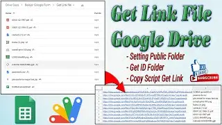 Sangat Cepat, CARA MENDAPATKAN GET LINK FILE GOOGLE DRIVE WITH APPS SCRIPT