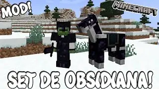 SET DE OBSIDIANA! Minecraft 1.19.2 MOD OBSIDIAN EQUIPMENT!