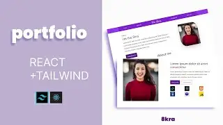 how to build a portfolio website using react js and tailwind css ||making all the web responsive