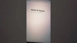 How to Use Notion AI - Tutorial - 