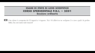 3 Maschi in squadra - quesito di Maturità di probabilità