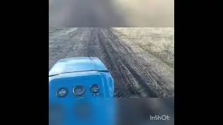 вожу кирпичь на мототракторе
