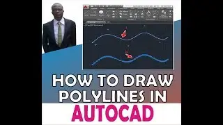 AUTOCAD TUTORIAL; 5 HOW TO DRAW A POLYLINE WITH AN ARC