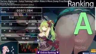 Osu! - Various Nightcore - Jump Training [AR9 Make a Move (Jump Final Boss)]