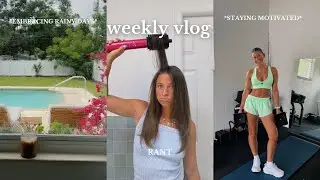 a day in my life *rainy edition* thrifting, coffee, hair routine, chatting