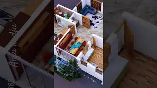 3d floor plan / interior design concept / furniture layout 
