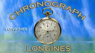YEAR 1923 - LONGINES CHRONOGRAPH GOLD POCKET WATCH - 19.73