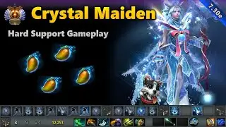 Crystal Maiden 5 Support - Immortal | Dota 2 7.30e