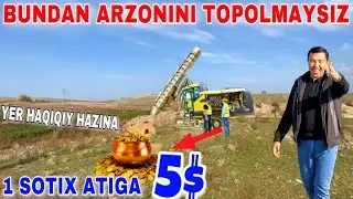 BUNDAY ARZON YER TOPOLMAYSIZ 1 SOTIX 5$ BUNAQASI BO’LMAGAN SHOSHILING