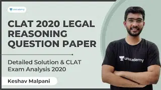 CLAT 2020 Legal Reasoning Question Paper | Detailed Solution & CLAT Exam Analysis 2020 | Keshav