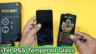 iTel P55 5G Tempered Glass | Best Screen Protector | How to apply