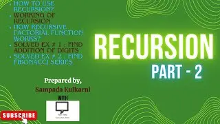 How to use Recursion? | Working | Part # 2 | Programming Skills | Data Structures