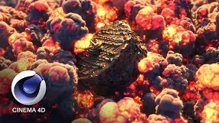 Cinema 4D - Create Realistic Explosions using X-Particles Explosia FX and Octane