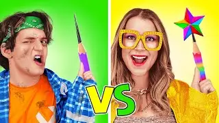 تحدي الطالب الثري مقابل الطالب الفقير في المدرسة 📚💥 من يخرج منتصراً؟ حيل وإخفاقات ومرح