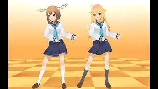 [MMD x VRMLiveViewer] Shikanoko Koshitantan - Shikanoko & Koshi Tarako 3D Model Pokedance - Model DL