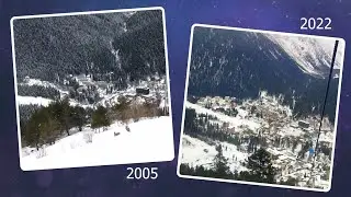 Домбай, сравнение 2005 и 2022 годов