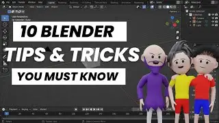 (hindi) 10 blender tips that you must know | blender tutorial | Animatechz | chinu tinu