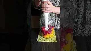 Летний лимонад манго и малина