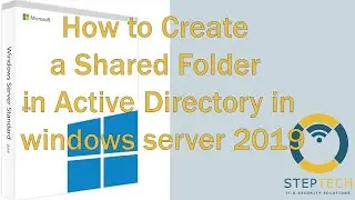 07 How to Create a Shared Folder in Active Directory in Windows Server 2019_Kurdish