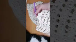 Панама женская крючком из хб пряжи. МК порядный на моем канале.