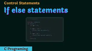 if else statement in c programming | else if statements in c | 