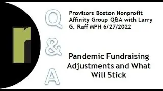 Pandemic Fundraising Adjustments and What Will Stick