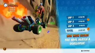Prehistoric Playground  - Developer Time Beaten!! - CTR Nitro-Fueled