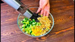 Forget-me-not salad! So delicious that it won't be left on the table! This can be done every day!