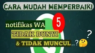 Cara Mudah Memperbaiki Notifikasi WhatsApp Tidak Bunyi & Tidak Muncul di Pemberitahuan