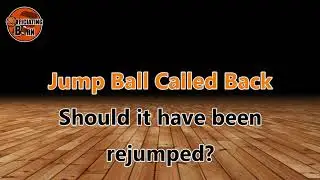 Jump ball called back. What was the violation?