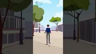 Uso correcto del bastón en personas con ceguera o baja visión