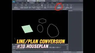 3D Houseplan - Line and Plane conversion