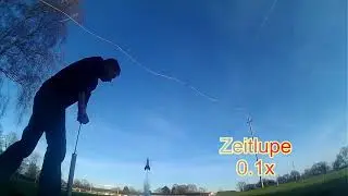 1.5 Liter Cola Mehrweg Wasserrakete - Water Rocket -  3.5 Bar + Zeitlupe