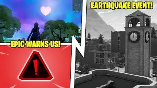 NEW Earthquake Warning (Chapter 3 Event, Season 2, Fortnite Update!)