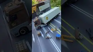 Hard day's work with Mini GT's UPS Big Rig