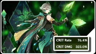 323 CRIT DMG ALHAITHAM! #genshinimpact #showcase