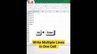 How to Write Multiple Lines in One Cell in Excel | Add Multiple Lines in Single Cell