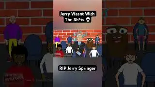 Jerry Springer Cartoon.. 😲🫢🤣 #jerryspringer #jerryspringershow #rip #fyp
