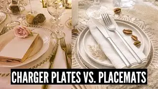 Charger Plates vs. Placemats: What's Best for Your Wedding?