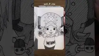 [ASMR] Drawing Chopper 🦌 - One Piece #satisfying #shorts #asmr