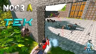 DOS TRIKES, UN THYLA Y UN RAID DE LOKS, PERO ALGO SALE MAL?? | NOOB a TEK - SOLO PVP! | ARK Ascended