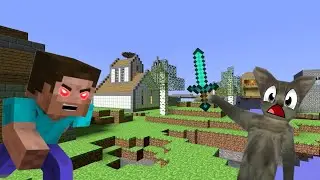 DOMNUL MOTAN ESTE ATACAT DE STEVE IN MINECRAFT!!! AM AJUNS IN NETHER???