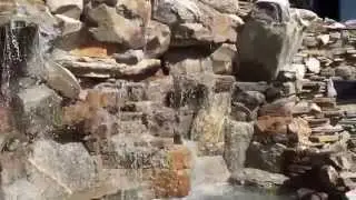 Водопад из натурального камня