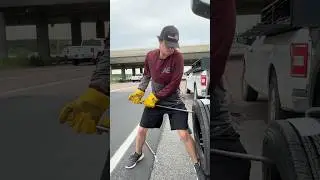 Blown Tire On The Highway During a Holiday!