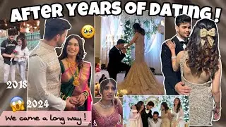 We came a long way!🥹 My boyfriend is no more my boyfriend! ❤️ENGAGEMENT CEREMONY! x साखरपुडा !