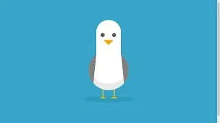 Seagull Bird With Html And CSS Only